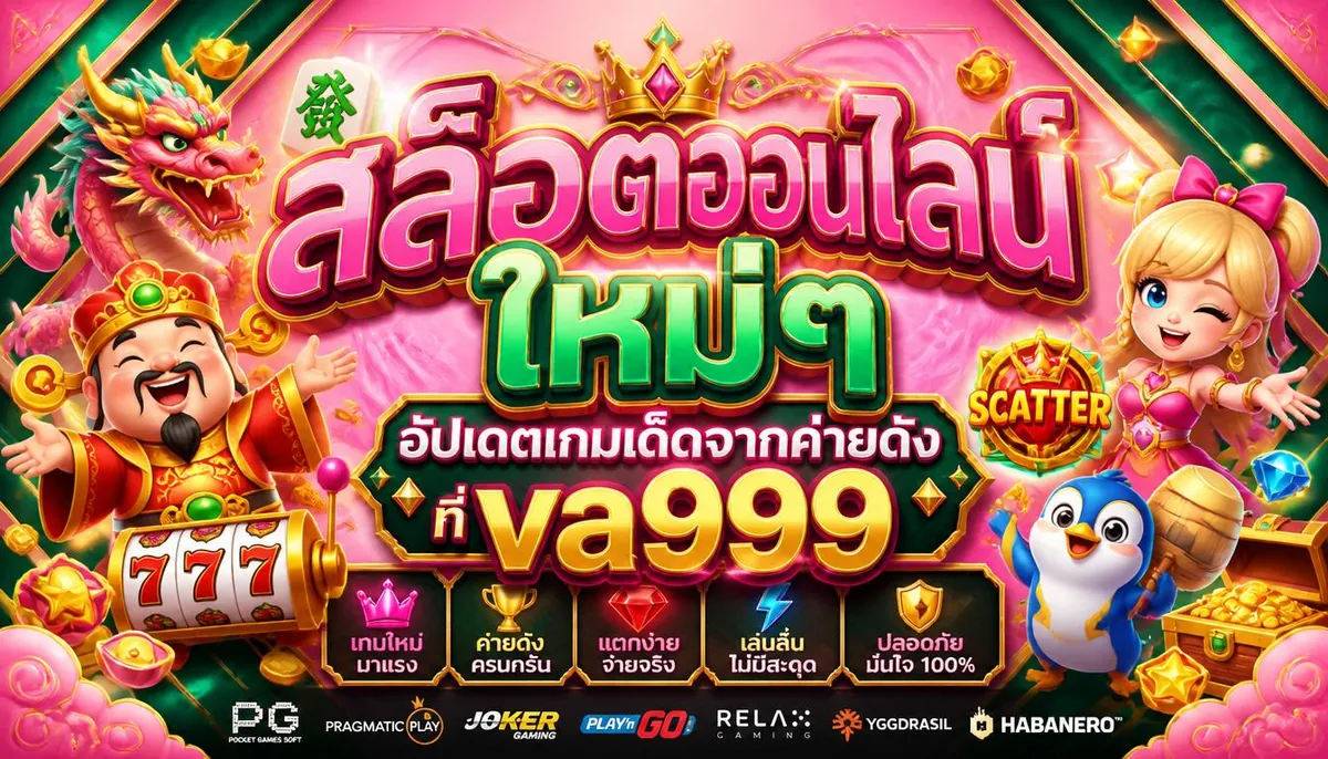 สล็อตออนไลน์ใหม่ๆ อัปเดตเกมเด็ดจากค่ายดังที่ va999